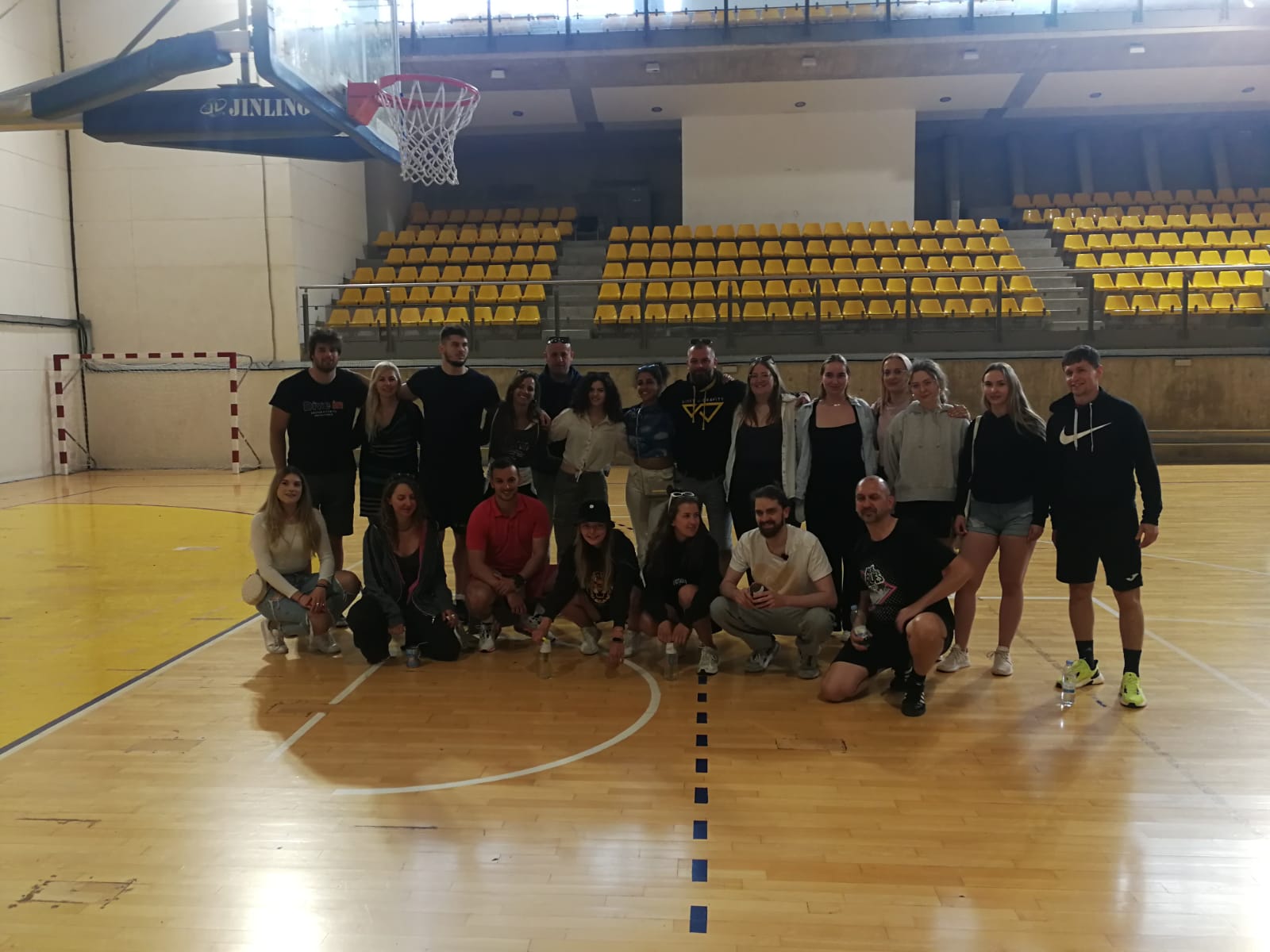 Participants in sports hall in agros